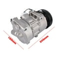 thumbnail image 6 of NEWZQ A/C Compressor w/ Clutch Fits Select: 2014-2017 Hyundai Veloster Hatchback 1.6L L4 Silver 1Pc, 6 of 10