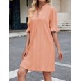 thumbnail image 3 of ZANKLEY Dress for Women V Neck Short Sleeves Casual Flowy Summer Beach Vacation Shifts, 3 of 13