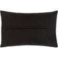 thumbnail image 3 of Surya Onyx ONX-002 13"H x 20"W Lumbar Leather & Polyester Pillow Kit in Black, 3 of 3