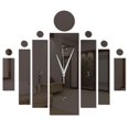 thumbnail image 1 of Coofit Wall Clock Sticker Set DIY Rectangle Round 3D Mirror Sticker Wall Decoration, 1 of 4