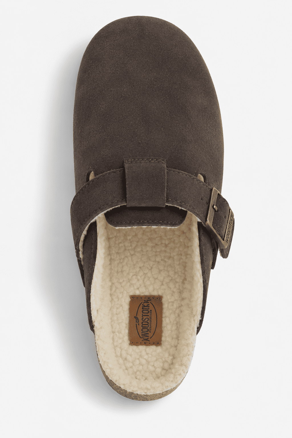 Woodstock Men's Beacon Lined Genuine Leather Comfort Clog Sandal with Faux Sherling Lining