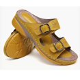 thumbnail image 1 of Sandalias de cuña para mujer, zapatos de plataforma con hebilla de cinturón, antideslizantes, Punta abierta, talla 43, 2022, 1 of 3