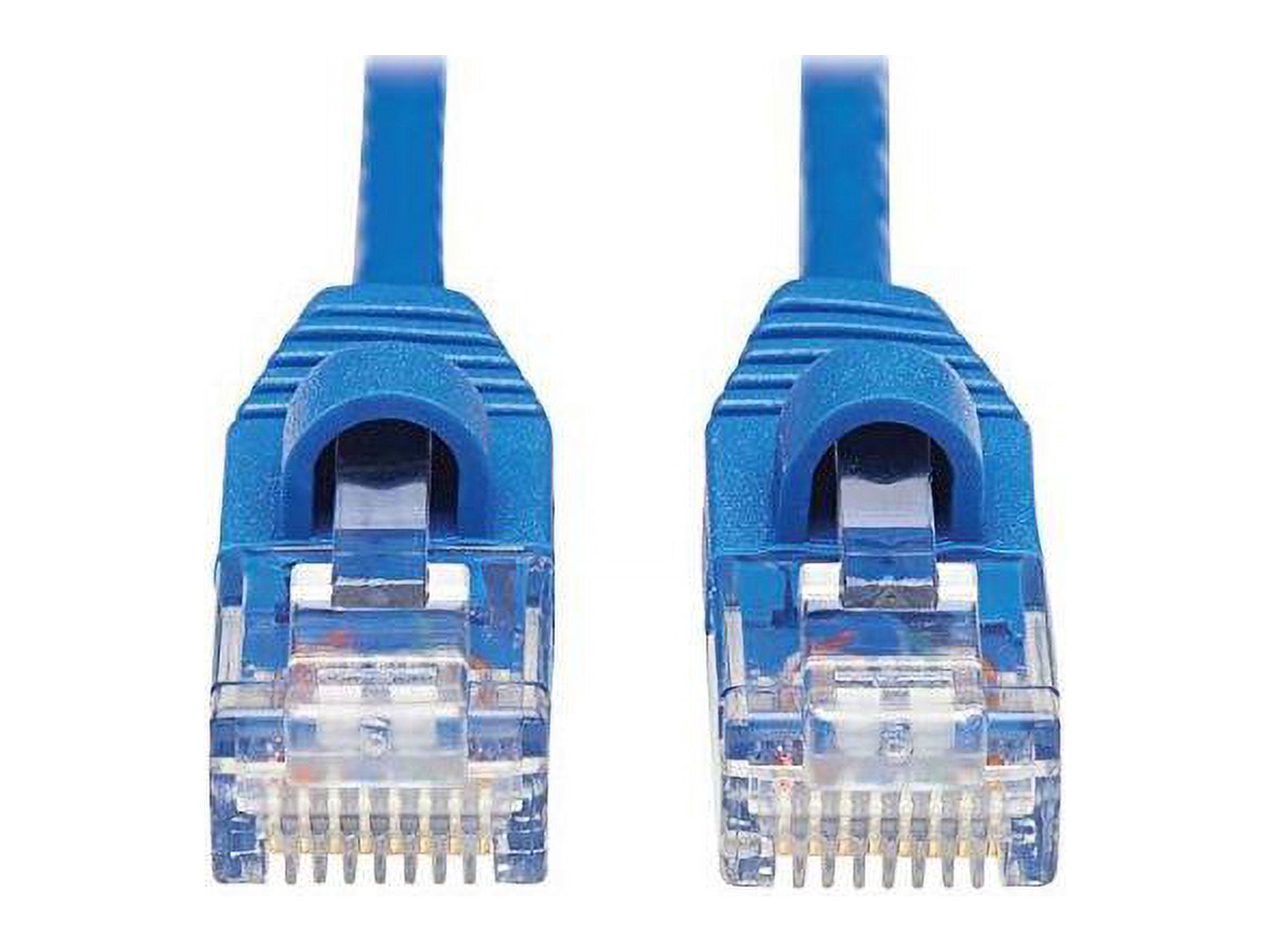 Tripp Lite Cat6a 10G Snagless Molded Slim Utp Network Patch Cable (M/M) Blue 10 Ft. - image 5 of 14