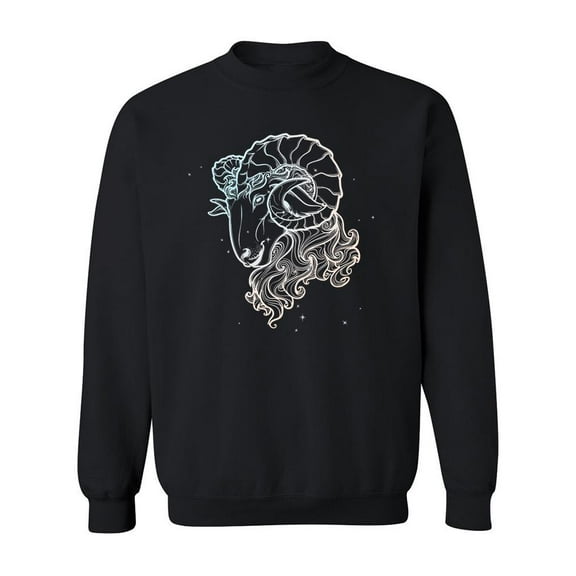 Aries Zodiac Sign. Sweatshirt Men -Image by Shutterstock, Male 5X-Large