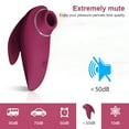 thumbnail image 4 of XBONP Sucking Vibrator Sex Toy for Women Vibrating Rose Toys Suction Vibrator, Wine Red, 4 of 7