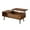 Brown, variant on 39 Inch Lift Top Coffee Table Wood Hidden Compartment Storage Shelf Convertible Desk For Living Room Home Office Reception Multi-functional Table(Gray)