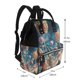 thumbnail image 2 of Easygdp Starry Sky Planet Lollipop para Bolsa de Bebé de Gran Capacidad con Múltiples Bolsillos, Bolsa de Pañales para Padres, Bolsa de Viaje Organizada y Elegante, 2 of 6