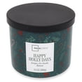 thumbnail image 4 of Mainstays 3-Wick Happy Holly Days Scented Candle with a Green Garland Toss Scene Wrap, 13-Ounce, 4 of 6