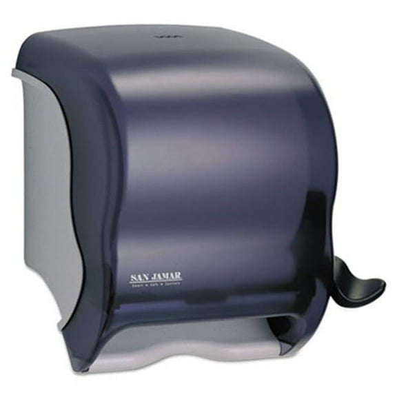 San Jamar.  Element Lever Roll Towel Dispenser, 12 1/2w x 8 1/2d x 12 3/4h, Black