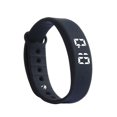 thumbnail image 1 of Pulsera deportiva inteligente resistente al agua para hombre y mujer, con pantalla táctil LED y control de temperatura (negra), 1 of 8