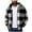 Black-mens flannel shirts long sleeve button down collar, variant on Plaid Shirt Men Long Sleeve Flannel Hooded Full Zip Thick Jackets Fleece Casual Long Sleeve Coats with Pockets Black,S