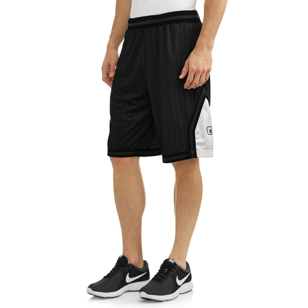 AND1 AND1 Big Men's Striped Mesh Basketball Shorts