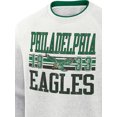thumbnail image 4 of NFL Philadelphia Eagles Men's Cotton Gray Heather Long Sleeve Crew Fleece Sweatshirt, 4 of 4