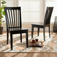 thumbnail image 3 of Bowery Hill Brown Finished Wood 2-Piece Dining Chair Set, 3 of 7