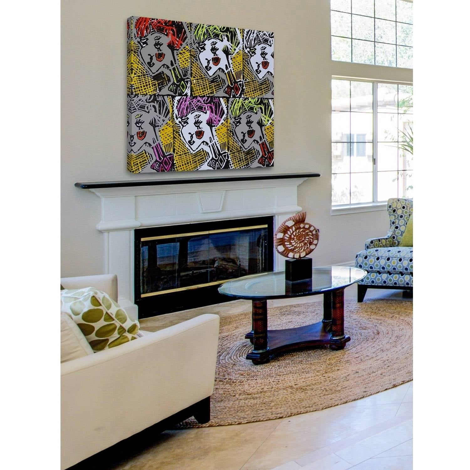 Russian Dolls Pattern II Painting Print on Wrapped Canvas