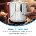 thumbnail image 2 of Crawfish Cook Pot Stainless Steel Bucket Meta Stewed Pot Metal Stockpot Seafood Stew Pot, 2 of 8