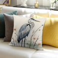 thumbnail image 3 of FCXZI Heron Theme Throw Pillow Cover for Home Sofa Couch Linen 24x24in, 3 of 5