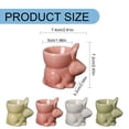 thumbnail image 3 of 1PC Cute Ceramic Bunny Egg Cup, Easter Rabbit-Shaped Porcelain Holder for Breakfast, Spring Home Decor & Party Favors, 3 of 9