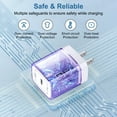 thumbnail image 6 of Compatible for iPhone Type C Charger Block, 20W PD USB C Charger with Charging Cable 10FT, USB C Block Charger Adapter Plug Power Station Type C Charging Box Compatible for iPhone, Purple, 6 of 7