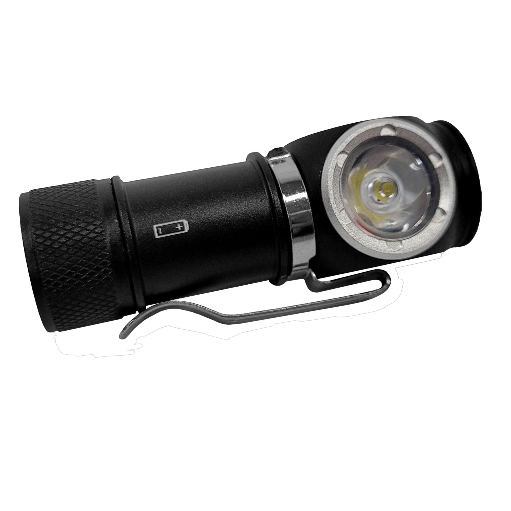 Hyper Tough 500 Lumen LED Rechargeable Headlamp, USB-C Wire included, 3 modes, Durable Aluminum, Adjustable Soft Elastic Band