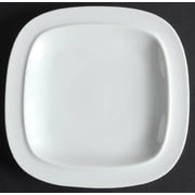 Open Box Denby Square Tea Plate in White