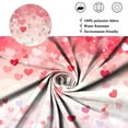 thumbnail image 5 of Valentines Shower Curtain,Pink Love Heart Bathroom Curtain with Hooks 47"x71", 5 of 5