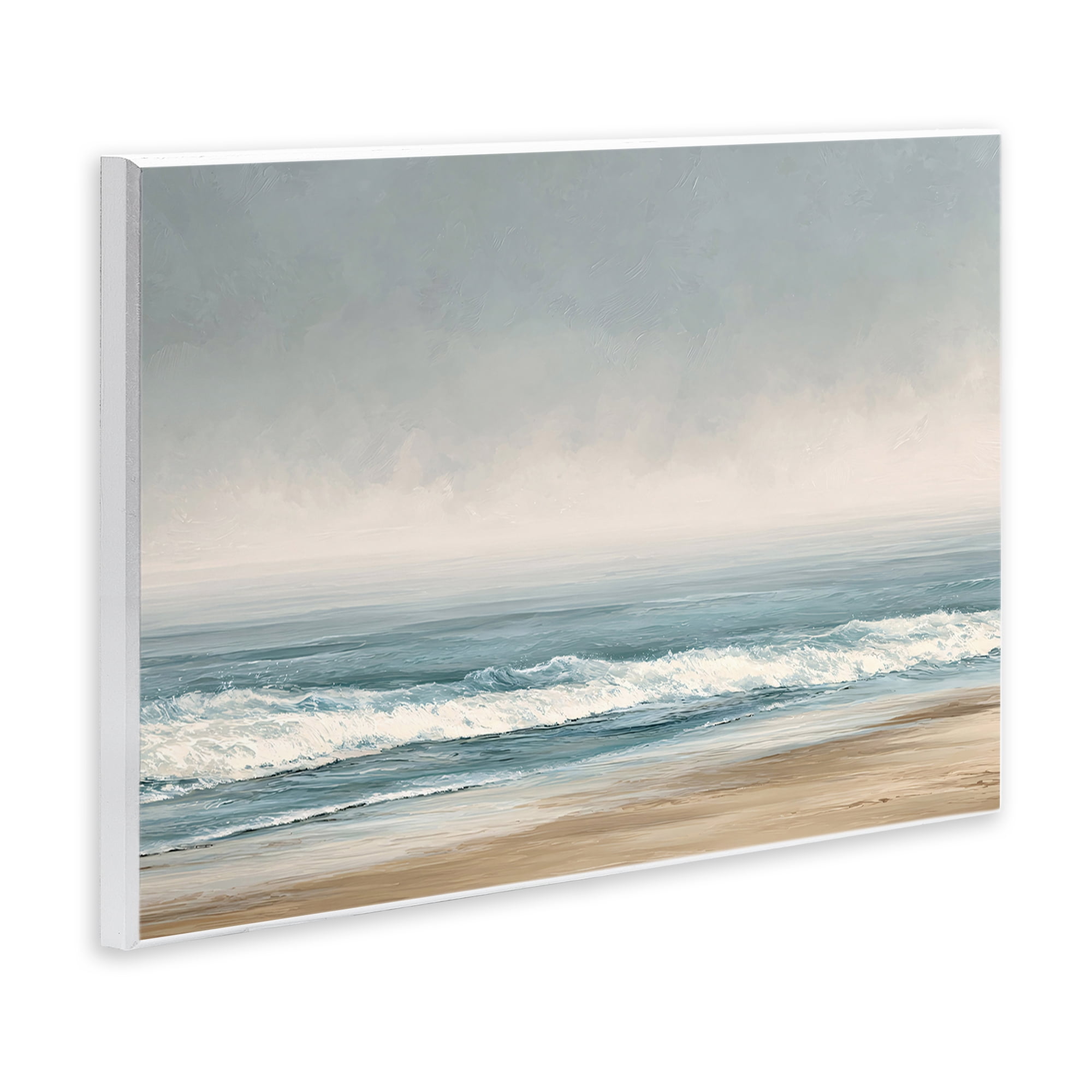 Stupell Industries Tranquil Mist Beachscape Wall Plaque Art, design by Jacky Ngan