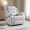 Beige, variant on Heated Massage Recliner and Manually Adjustable Single Sofa, Featuring Thick Cushioning and an Adjustable Footrest; suitable for Living rooms, Bedrooms, and Home theaters.
