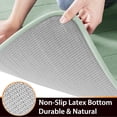 thumbnail image 2 of Alfombra de baño de espuma viscoelástica POWKOL, 61 x 40 cm, cómoda, suave, con gran absorción de agua, lavable a máquina, antideslizante, gruesa, fácil de secar, verde pálido, 2 of 6