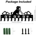 thumbnail image 3 of Pet Dog Key Holder Dog Footrint Metal Hook Decorative 10 Hook Key Organizer Heart Shape Wall Mounted Entryway Key Belt Umbrella Hooks Personalized Key Hanger DIY, 3 of 9