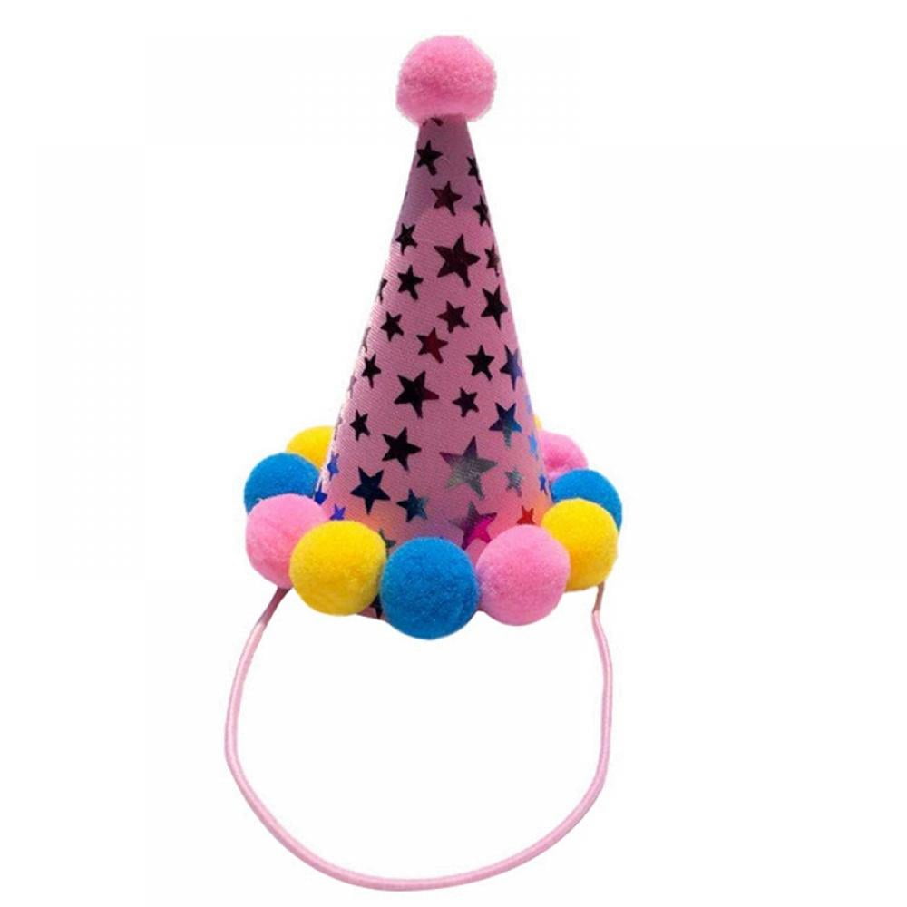 Crown Cap WORDERFUL Dog Party Hat Cute Cat Birthday Hats Pet Caps for Puppy and Kitten 