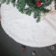 thumbnail image 3 of White Christmas Tree Skirt, 36 Inch Luxury Plush Snowy Christmas Tree Mat, White Gift, 3 of 5