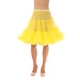 thumbnail image 1 of Malco Modes Falda de enagua de crinolina hasta la rodilla de lujo Vintage Pettiskirt, Tutu para adultos para Rockabilly 50s square dance o Lolita Dress;&nbsp;enagua de talla grande disponible Amarillo Malco Modes 582-YE-MED, 1 of 1