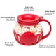 thumbnail image 2 of MicroPop Popcorn Popper, cristal, tapa 3 en 1, apto para lavavajillas, tamaño de bocadillo de 1,5 cuartos, color rojo, 2 of 3