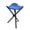 Blue, variant on Riousery Portable Folding Tripod Chair for Outdoor Camping Hiking Fishing Picnic BBQ Travel, Green S, 11.8 inches / 30 cm Height