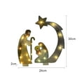 thumbnail image 6 of TSEXIEFOOFU Christmas Nativity Scene Yard Decorations, Holy Family Yard Sign with Pre-Strung LED Lights for Outdoor, 6 of 6