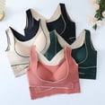 thumbnail image 2 of Sujetador deportivo ajustable sin aros de acero para mujer, ropa interior fina de talla grande sin costuras con hebilla delantera y parte trasera hermosa, 2 of 2