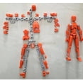 thumbnail image 3 of 20cm White + 3 Opponent Figures + 6 Weapons Multi-Jointed Super Movable Doll Model 3d Printed Toy Figure_Gift Of G, 3 of 5