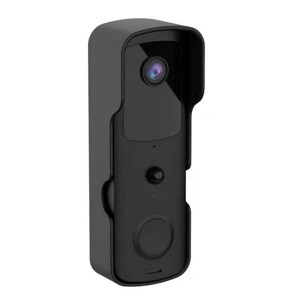 Cateissary Tuya V30 Timbre de video inteligente WiFi Timbre de cámara de puerta inteligente A prueba de lluvia Inalámbrico Vista nocturna Detección de Electrodomésticos negro Cateissary HA006697-01