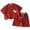 Red, variant on Leey-World Baby Boys Girls Pajama Set Summer Pajamas Short Sleeve Lops Elastic Waist Shorts Pj Sleepwear 6 9 12 18 24 Months short Sleeve Sleepwear with Pockets(110,Khaki)