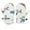 White, variant on REDARER Kids Dinosaur Print Mittens Waterproof Ski Gloves, Winter Snow Gloves for Toddlers Boys Girls Cold Weather,2-4 Years