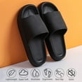 thumbnail image 2 of Cloud Slippers for Women and Men, Massage Shower Bathroom Non-Slip Quick Drying Open Toe Super Soft Comfy Thick Sole Home House Cloud Cushion Slide Sandals for Indoor & Outdoor Platform Shoes, 2 of 13