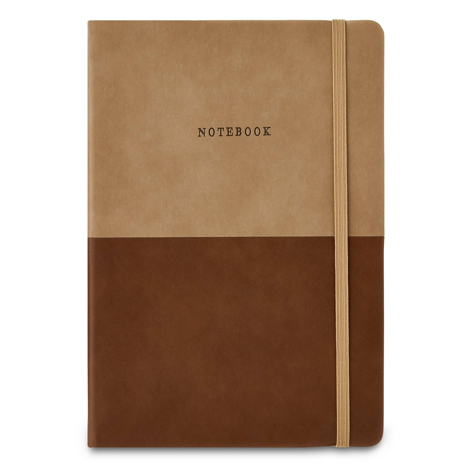 Pen+Gear Simulated Leather Journal, Brown, 6 in x 8 in, 256 Ruled Pages