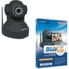 Foscam Fi8918WB Camera and Blue Iris Software, 2pk, Black