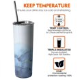 thumbnail image 5 of Marble Skinny Tumbler 20oz - Double Wall Vacuum Coffee- Birthday Gifts for Mom Sister Friends Women, 5 of 7