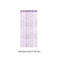 thumbnail image 3 of Rose Thread Beaded Curtain 39x79 Inches, Rvkxad Floral Room Divider Door Curtain, Tassel Beaded Arch Curtain for Window Door Bedroom Closet Home Decor, Purple, 3 of 6