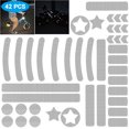 thumbnail image 1 of maskred 42pcs Bike Reflective Stickers Motorcycle Reflector Cycling Warning Reflector Cycling Decal Tape White, 1 of 1