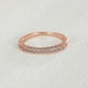 thumbnail image 2 of Elegante anillo de oro rosa para mujer con circonita cúbica, talla 7, 2 of 5