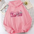 thumbnail image 2 of Sudadera con capucha para mujer con mensaje de concienciación sobre el cáncer de mama, sudadera con capucha para mujer, ropa urbana Harajuku de manga larga, 2 of 5