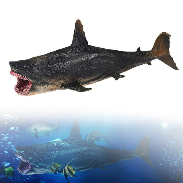 Simulation Megalodon Shark Marine Animal Model Toy Kids Doll Gift Home Decor